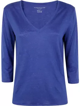 Джемпер тонкой вязки Majestic Filatures, синий