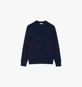 Джемпер тонкой вязки с круглым вырезом Sandro, синий