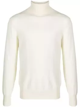 Джемпер тонкой вязки с высоким воротником FURSAC, бежевый