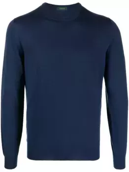 Джемпер тонкой вязки Zanone, синий