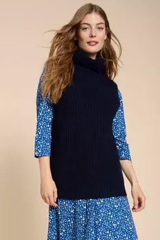 Джемпер Trixie с гербовой накидкой White Stuff, синий