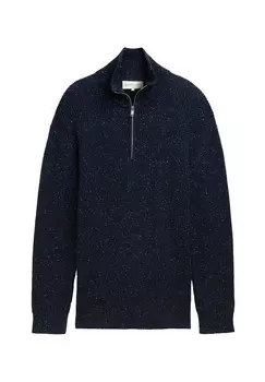 Джемпер TROYER MIT STRUKTUR TOM TAILOR DENIM, темно-синий