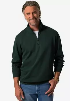 Джемпер TROYER ZIPPKRAGEN BOSTON PARK, темно-зеленый