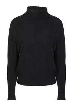 Джемпер TURTLENECK CABLE INFLUENCER, черный
