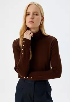 Джемпер TURTLENECK Koton, коричневый