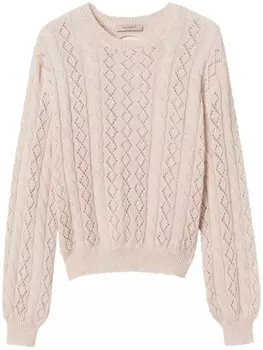 Джемпер TWINSET с косами, серый