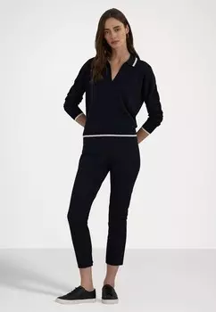 Джемпер TWO TONE COTTON BLEND POLO SWEATER Lauren Ralph Lauren, синий