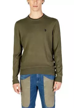 Джемпер U.S. Polo Assn. с логотипом, зеленый