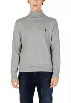 Джемпер U.S. Polo Assn. с логотипом, серый