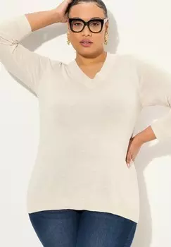 Джемпер Ulla Popken, бежевый