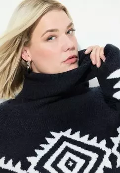 Джемпер Ulla Popken, темно-синий