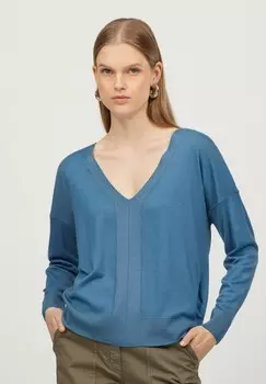Джемпер ULTRAFINE V-NECK Falconeri, светло-голубой