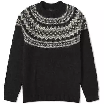 Джемпер Uniform Experiment Mohair Nordic, черный