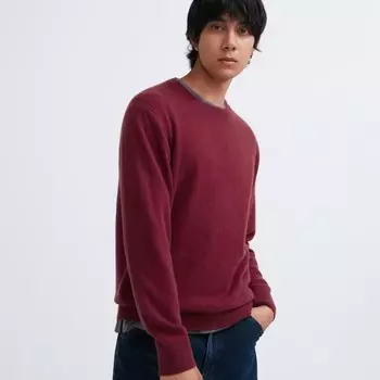 Джемпер Uniqlo Cashmere, бордовый