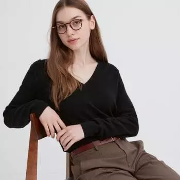 Джемпер Uniqlo Cashmere, черный