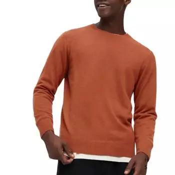 Джемпер Uniqlo Cashmere Crew Neck, оранжевый
