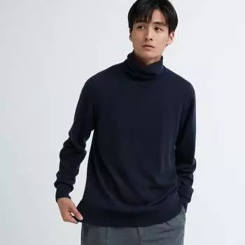 Джемпер Uniqlo Cashmere, темно-синий