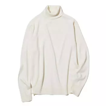 Джемпер Uniqlo Extra Fine Merino Turtleneck, белый