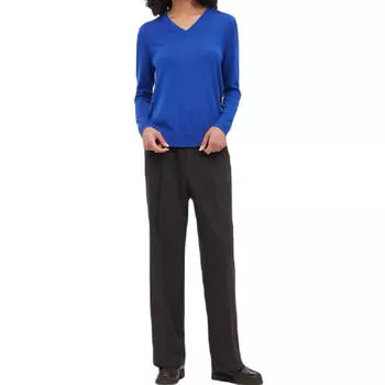 Джемпер Uniqlo Extra Fine Merino V Neck, синий