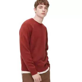 Джемпер Uniqlo Premium Lambswool Crew Neck, красный