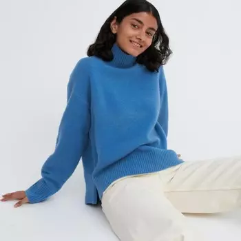 Джемпер Uniqlo Souffle Yarn, синий