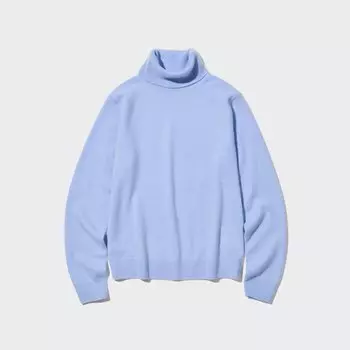 Джемпер Uniqlo женский из кашемира, светло-синий