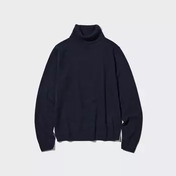 Джемпер Uniqlo женский из кашемира, темно-синий