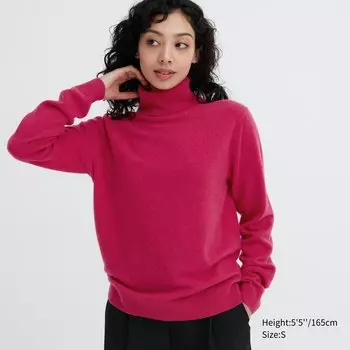 Джемпер Uniqlo женский кашемировый, розовый