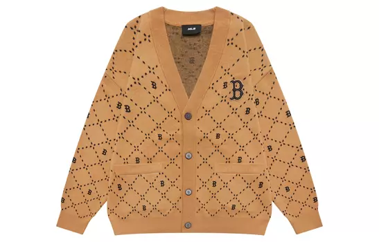 Джемпер унисекс светло-верблюжий MLB, светло-коричневый