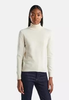 Джемпер United Colors of Benetton с высоким воротником, белый