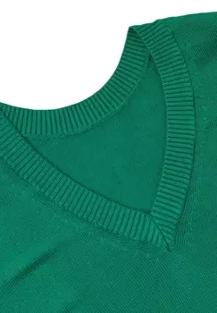 Джемпер V-NECK BLEND. United Colors of Benetton, зеленый