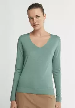 Джемпер V-NECK Falconeri, зеленый