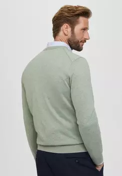 Джемпер V-NECK Faonnable, зеленый