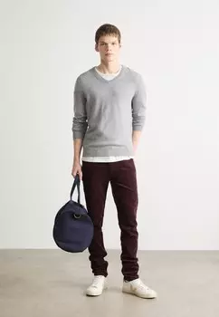 Джемпер V NECK GANT, серый