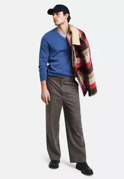 Джемпер V-NECK GANT, синий