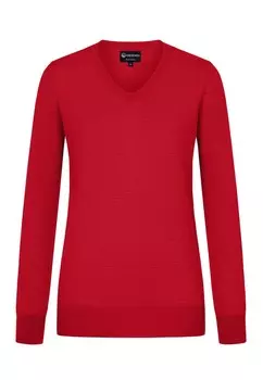 Джемпер V-NECK Giesswein, красный