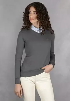 Джемпер V-NECK Giesswein, серый