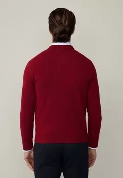 Джемпер V NECK Hackett London, красный