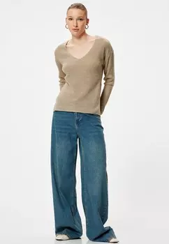 Джемпер V NECK Koton, светло-коричневый