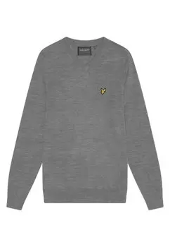 Джемпер V NECK Lyle & Scott, серый