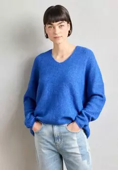 Джемпер V NECK Mos Mosh, синий