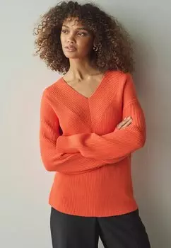 Джемпер V-NECK Next, оранжевый