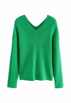 Джемпер V-NECK Next, зеленый
