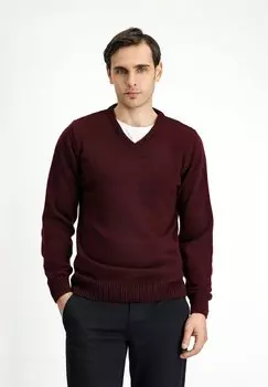 Джемпер V NECK REGULAR FIT Kigili, бургундия