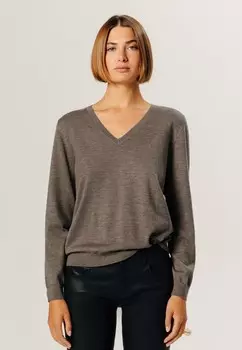 Джемпер V-NECK Rodier, серый