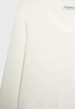 Джемпер V NECK Stradivarius, бежевый