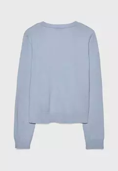 Джемпер V NECK Stradivarius, синий