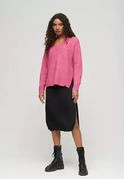 Джемпер V NECK Superdry, светло-розовый