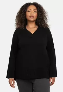 Джемпер V-NECK SWING Live Unlimited London, черный