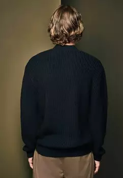 Джемпер V-NECK TEXTURE Next, черный